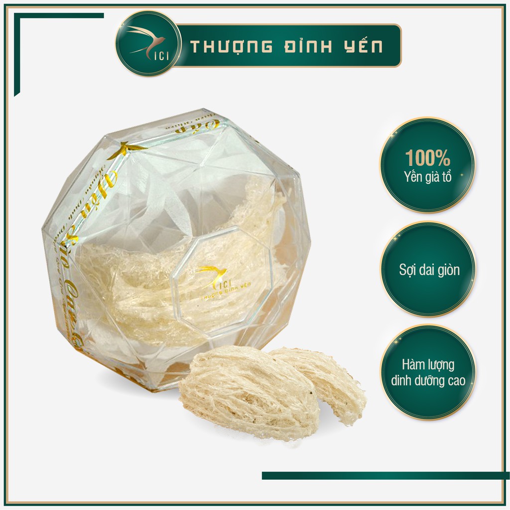 Tổ Yến Tinh Chế Khánh Hòa CICI THƯỢNG ĐỈNH YẾN Bồi Bổ Sức Khỏe, Tăng Cường Hệ Miễn Dịch Miếng 10gr