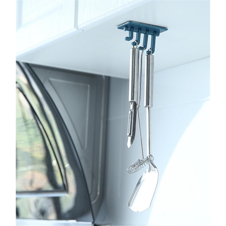 Giá Đỡ Treo Tường Tự Dính Không Cần Đóng Đinh / Móc Treo Chìa Khóa Tiết Kiệm Không Gian Cho Nhà Bếp / Phòng Tắm