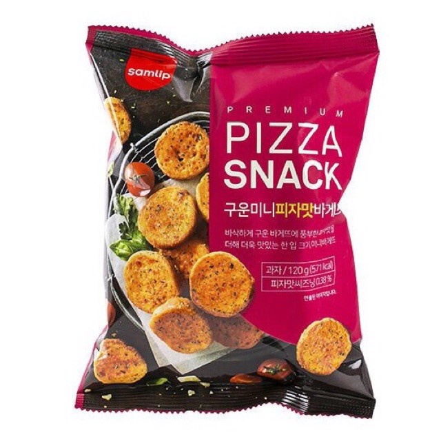 Snack Bánh mì sấy vị bơ tỏi/pizza Samlip gói 120g
