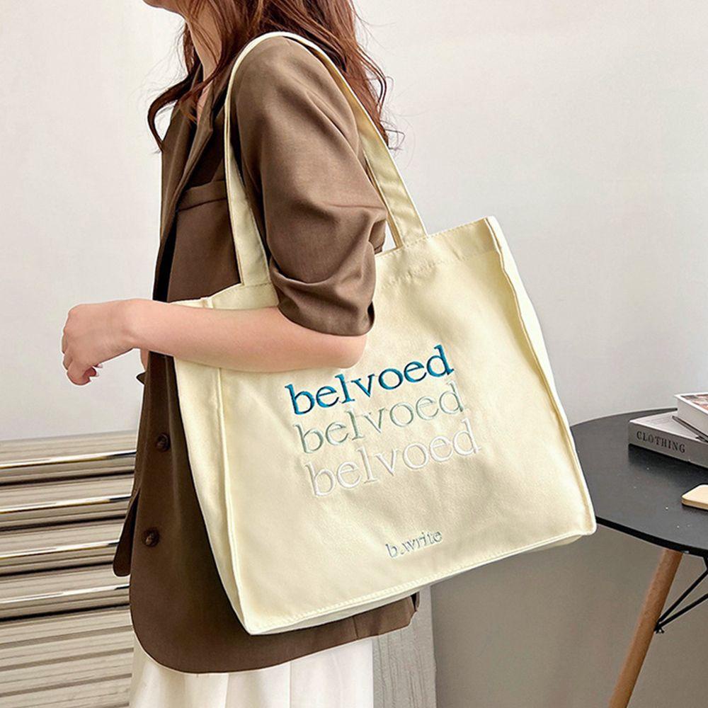 KENT1 Túi Xách Đeo Vai Vải Canvas Cotton Dày Thiết Kế Dễ Thương