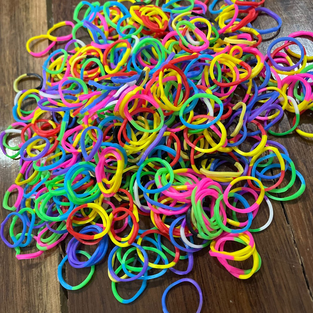 Bịch 100gr PL làm vòng tay dây thun - thun cột tóc siêu chắc