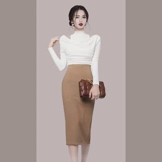 phụ nữ phù hợp với váy 2021 mùa xuân và thu mới của thời trang thần phương Tây người hâm mộ hai mảnh