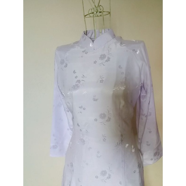 ÁO DÀI GẤM NỮ SINH CAO CẤP KÈM QUẦN