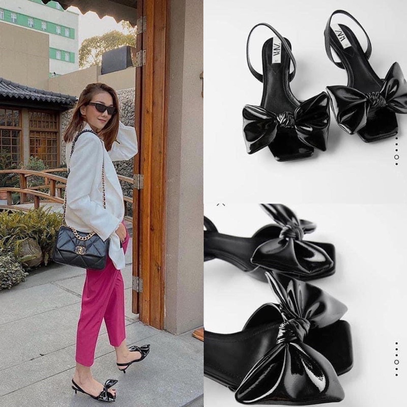 🌿( Hàng order) Zara nơ gót thấp* ảnh thật 🎀 ❤️