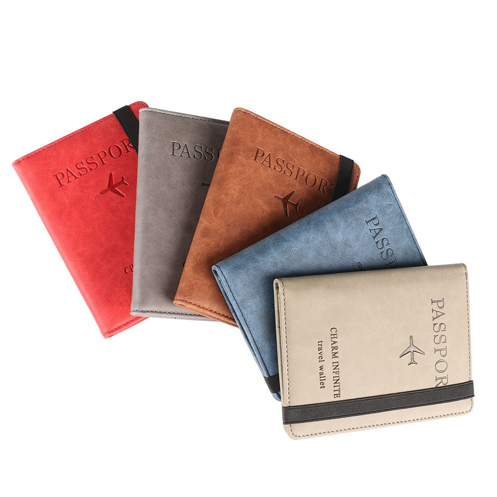 Ví Da Đựng Hộ Chiếu Thẻ Tín Dụng Nhiều Màu Sắc Siêu Mỏng