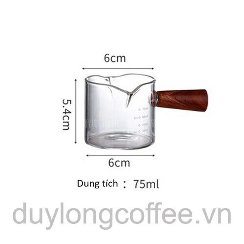Ly Đong Định Lượng Cà Phê Thuỷ Tinh