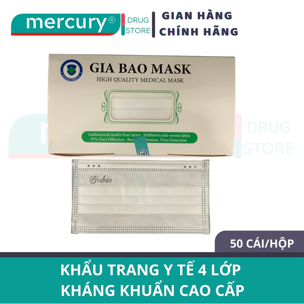 Khẩu Trang Y Tế Gia Bảo Mask 4 lớp