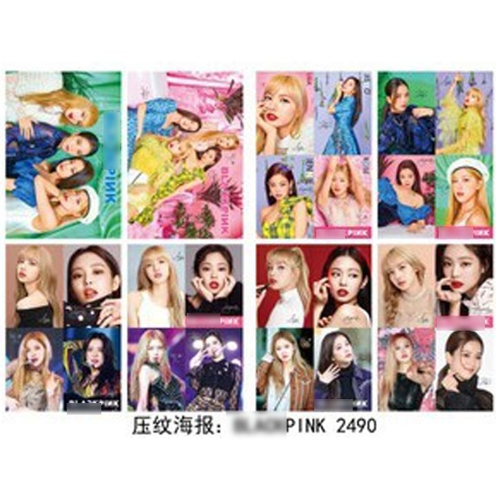 Poster Blackpink How you like that 8 tấm A3 tranh treo album ảnh in hình thần tượng đẹp