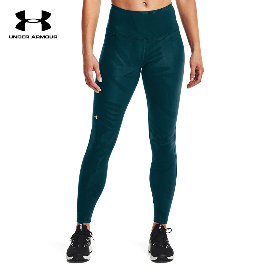 Quần legging thể thao nữ Under Armour RUSH™ No-Slip Waistband Tonal Full-Length - 1361025-463