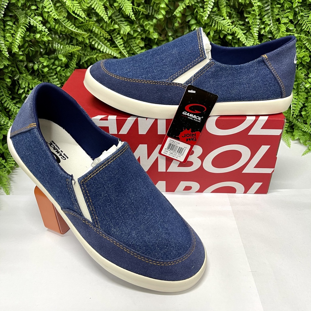 GIÀY LƯỜI NAM VẢI JEAN - BATA NAM CAO CẤP CHÍNH HÃNG THÁI LAN GAMBOL GB82106 | BigBuy360 - bigbuy360.vn