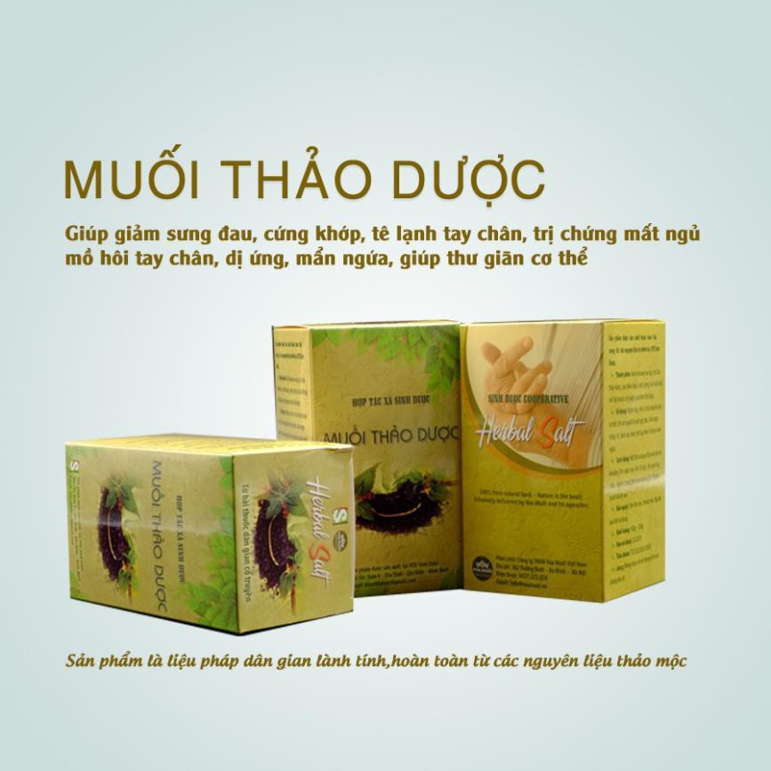 Muối thảo dược ngâm chân 550g HTX Sinh Dược - NPP HS Shop Sài Gòn