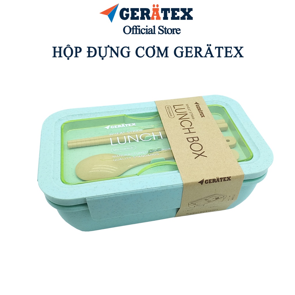 Hộp đựng cơm văn phòng Gerätex chất lượng CHLB Đức, nhập khẩu chính ngạch tặng kèm đũa thìa