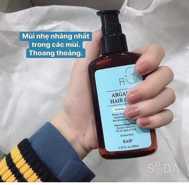 Tinh Dầu Argan Dưỡng Tóc R3 đủ hương thơm