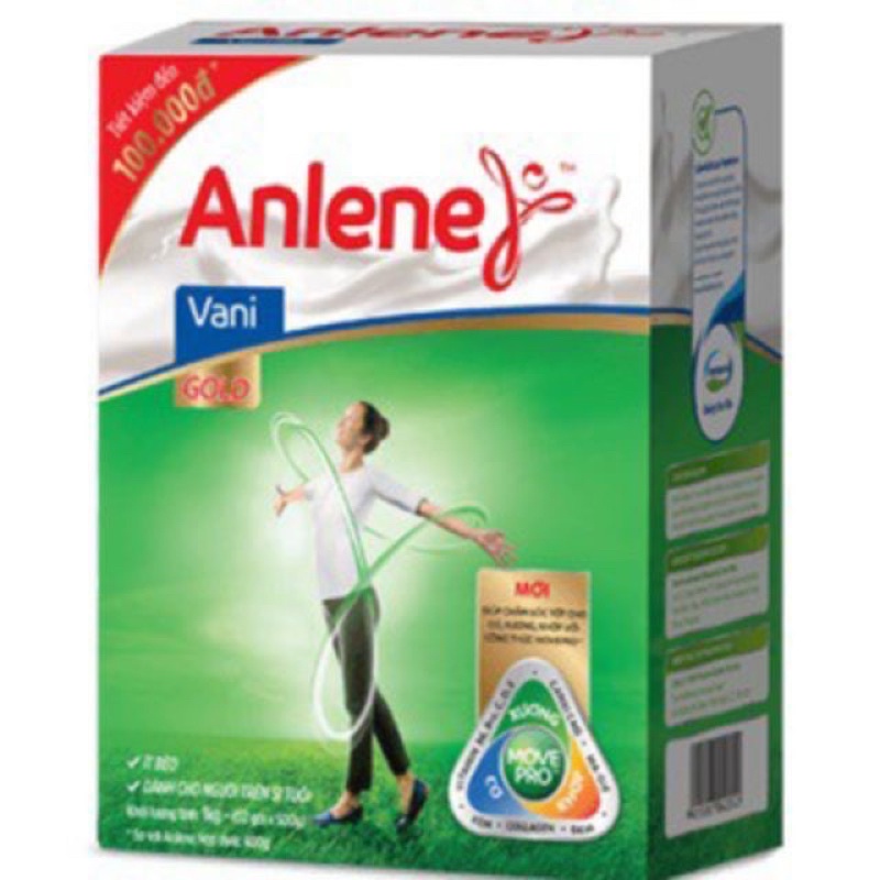 HỘP SỮA ANLENE GOLD TRÊN 40T HƯƠNG VANI