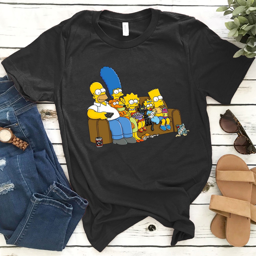 [FREESHIP] Áo thun Cotton gia đình Simpson nam nữ form rộng