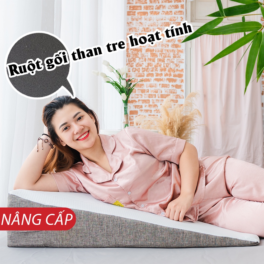 Gối chống trào ngược dạ dày cho người lớn HI-SLEEP thế hệ thứ 2 - Lớn hơn - Chống trượt - Thoải mái hơn