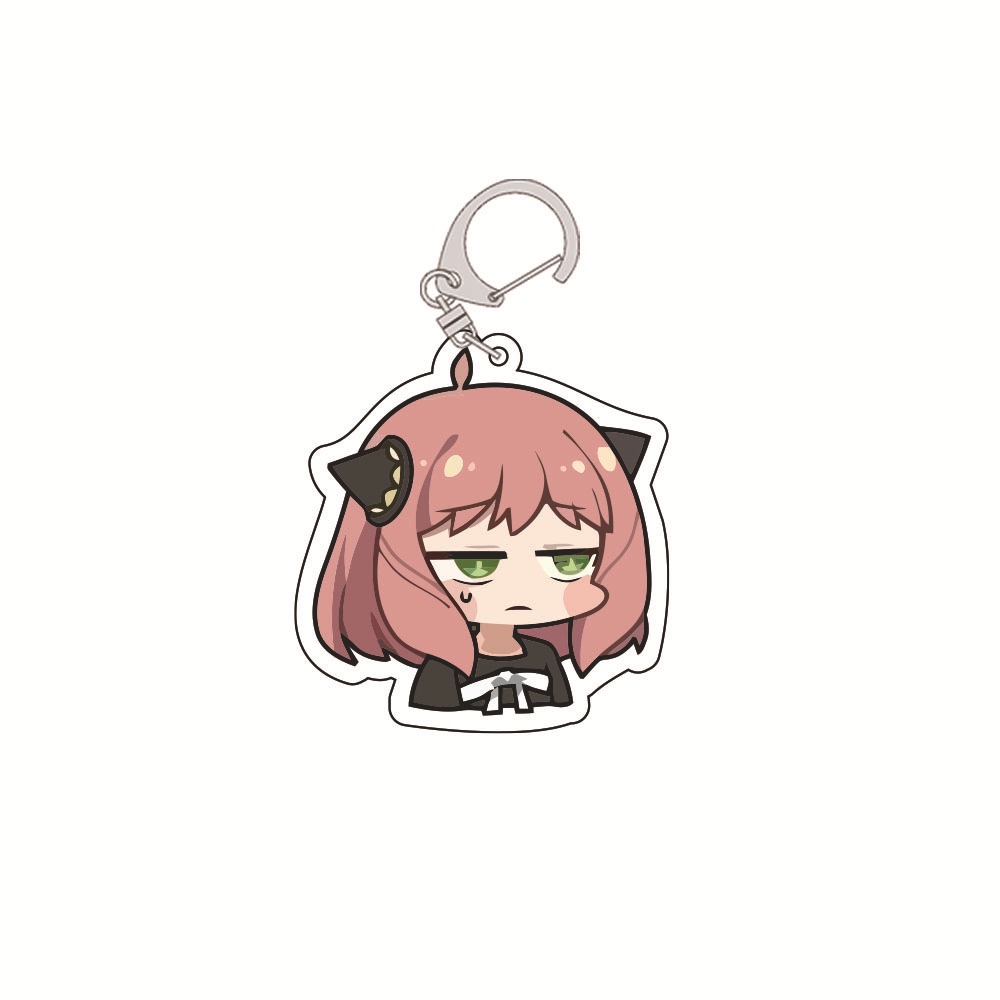 Móc khóa in hình ANYA nhân vật SPY X FAMILY GIA ĐÌNH ĐIỆP VIÊN anime chibi mica trong acrylic