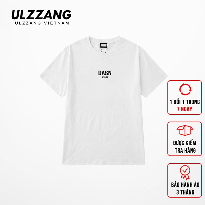 [M&atilde; FAMALLT5 giảm 15% đơn 150k] &Aacute;o thun tay lỡ ULZZANG cotton d&aacute;ng unisex form rộng in chữ dasn
