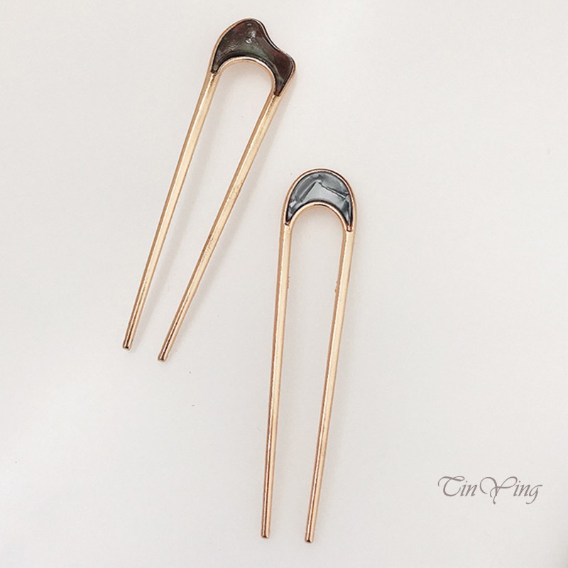 GETNOIVAS Trâm Cài Tóc Chữ U Bằng Hợp Kim Phong Cách Nhật Bản Cho Nữ