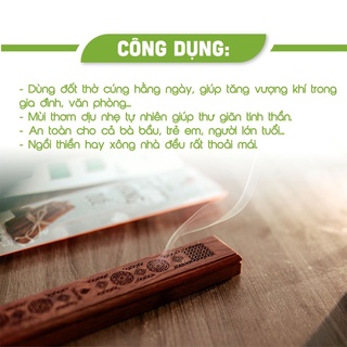 Nhang Sạch An An-100% Tự nhiên, Không Hóa Chất, Đã Được Kiểm Định, Hương Quế/ Khuynh Diệp