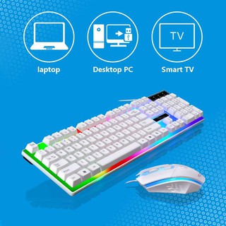 COMBO BÀN PHÍM VÀ CHUỘT GAME THỦ CÓ ĐÈN LED CỰC ĐẸP, PHÍM CỰC NHẠY, CHUỘT DI CHUYỂN CHUẨN XÁC, CHẤT LIỆU SIÊU BỀN G21