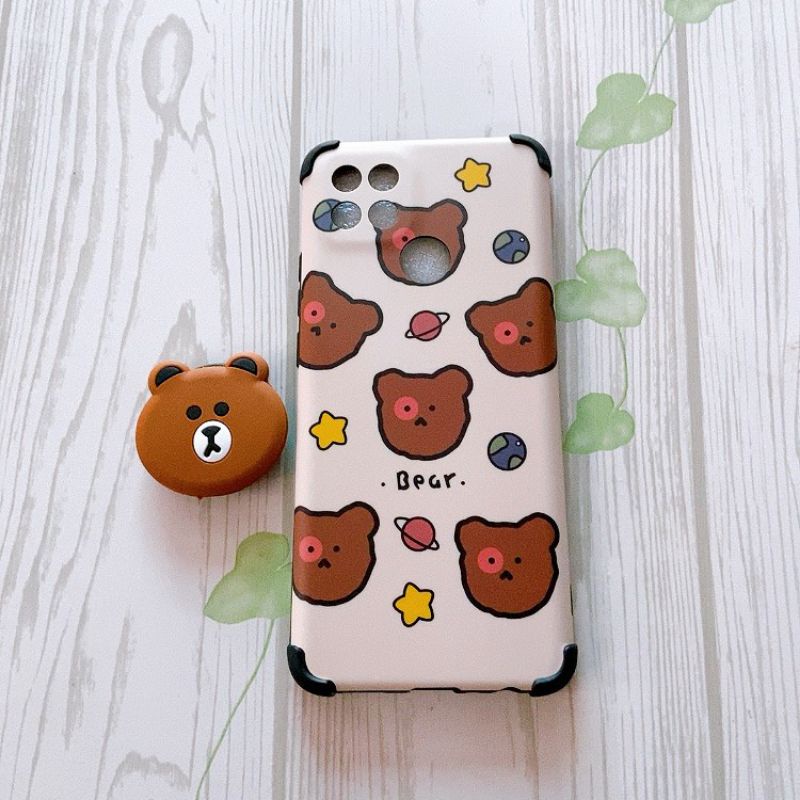 Ốp idm Hàn Quốc kèm pop Oppo A7/Oppo A5s/Oppo A12 / Oppo A1k/Realme C2/A15/A15S/A93