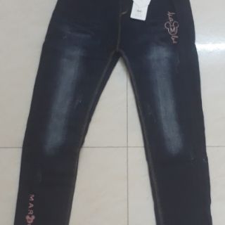 Quần bò dài bé gái size 25-29 (30-40kg)
