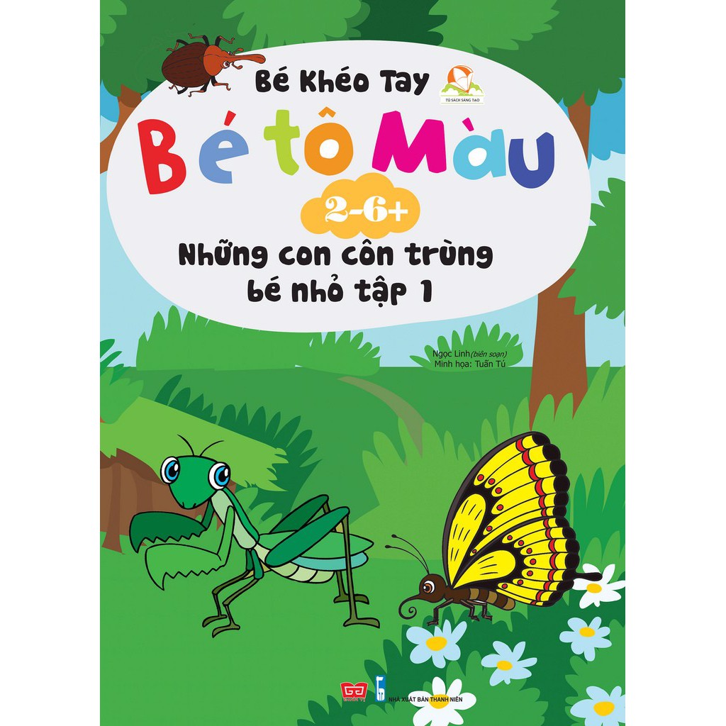 Sách - Bé tô màu (2-6+) - Những con côn trùng bé nhỏ T1 | BigBuy360 - bigbuy360.vn