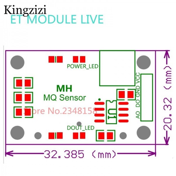 1 Mô Đun Cảm Biến Khí gas MQ-9 MQ9