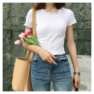 áo croptop thun gân