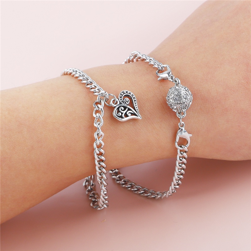 Móc khóa càng cua quả châu nam châm đính đá làm trang sức DIY