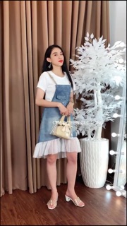 Combo set yếm bò + Váy gucci