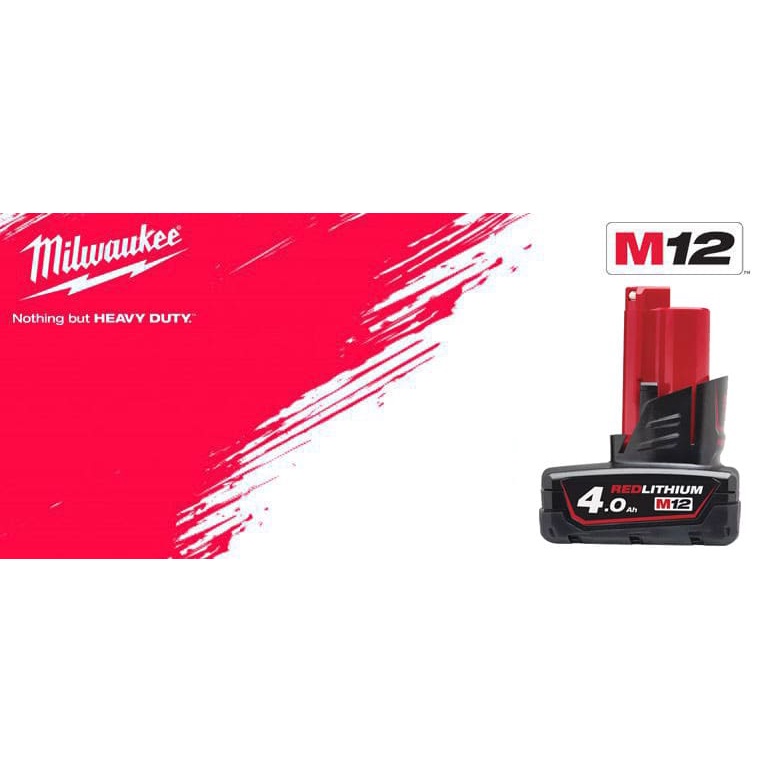 Pin Milwaukee 12V-4.0Ah M12B4 chính hãng