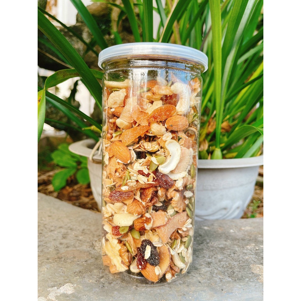 Granola Không Đường Ăn Kiêng Nhiều Hạt - Granola Siêu Hạt (5% yến mạch)