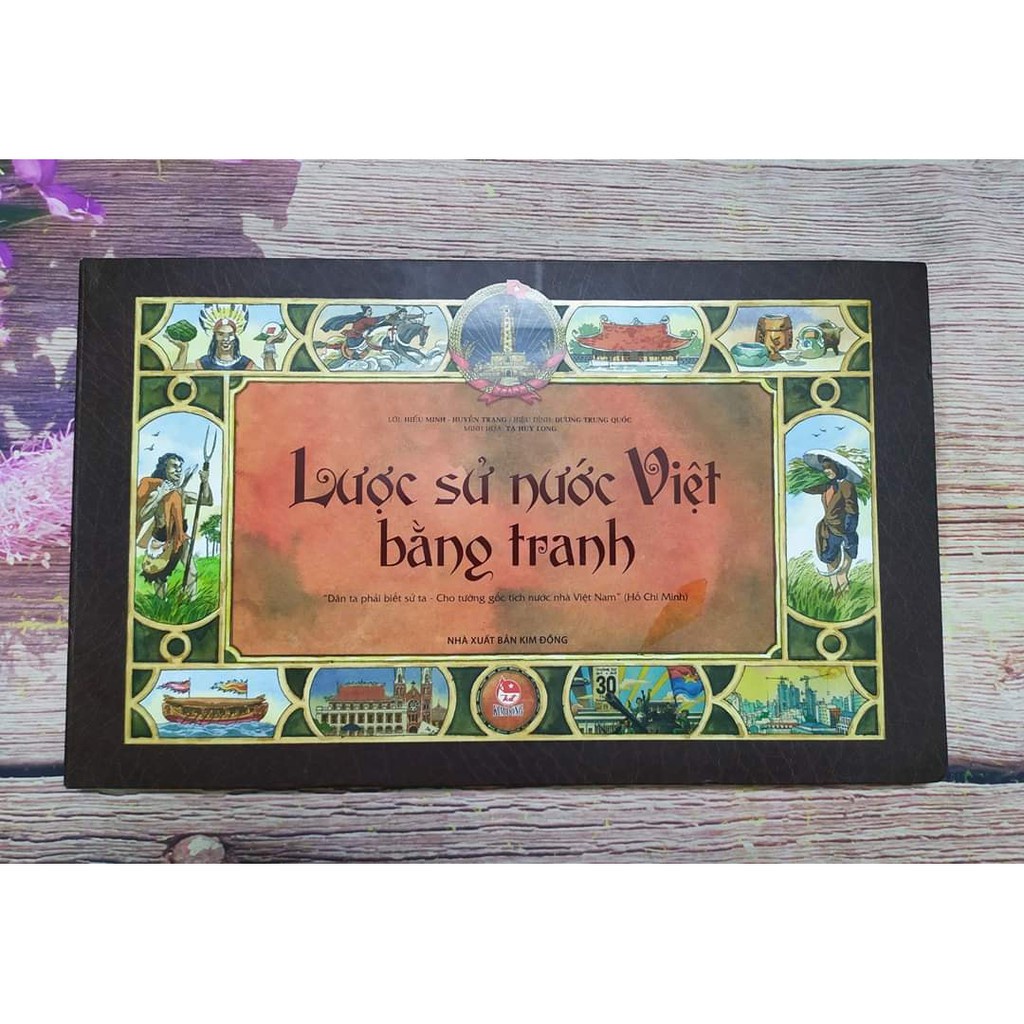 Sách Lược sử nước Việt bằng tranh bản Tiếng Việt NXB Kim Đồng
