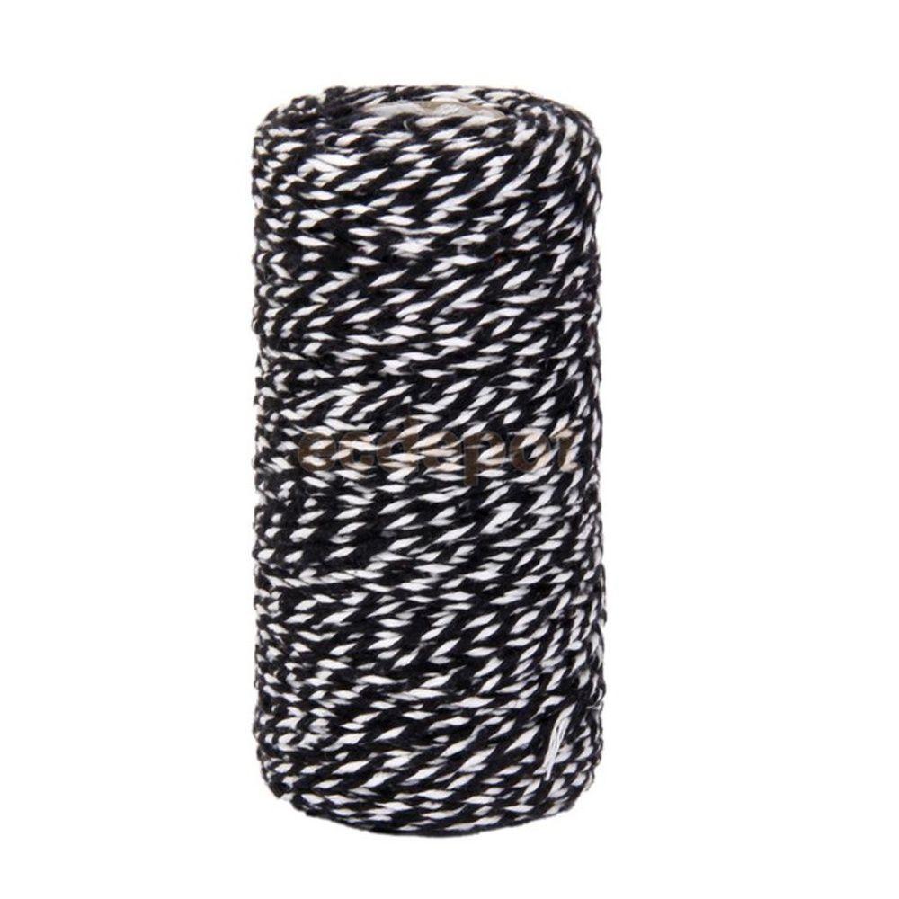 CHOOKEY Cuộn Dây Cotton 2 Lớp Dài 100M Dùng Trang Trí Giáng Sinh