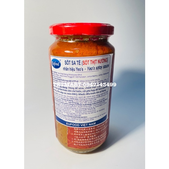 Sốt Satay - Malaysia, nhập khẩu tại công ty EU Food VN