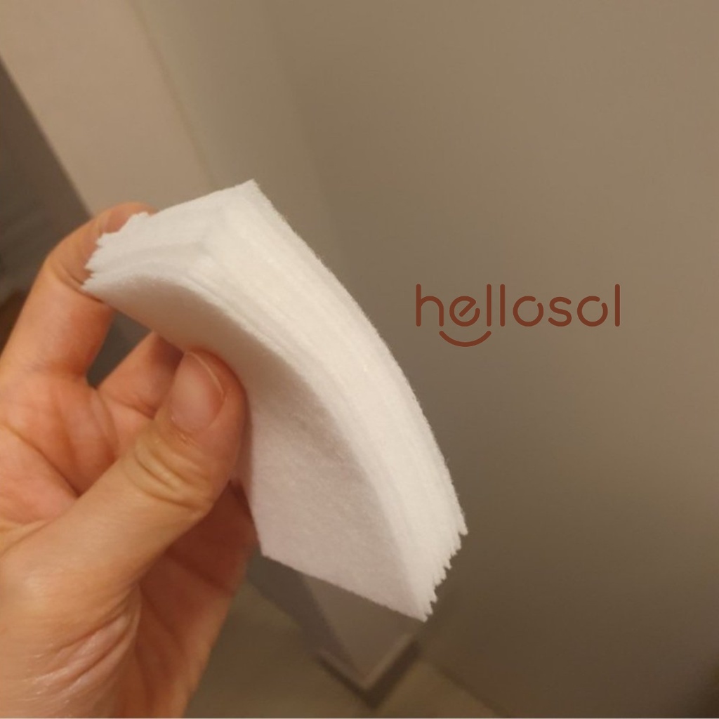 BTT_002  Bông tẩy trang 1/3 đắp dưỡng, thoa toner, dùng làm mặt nạ dưỡng da