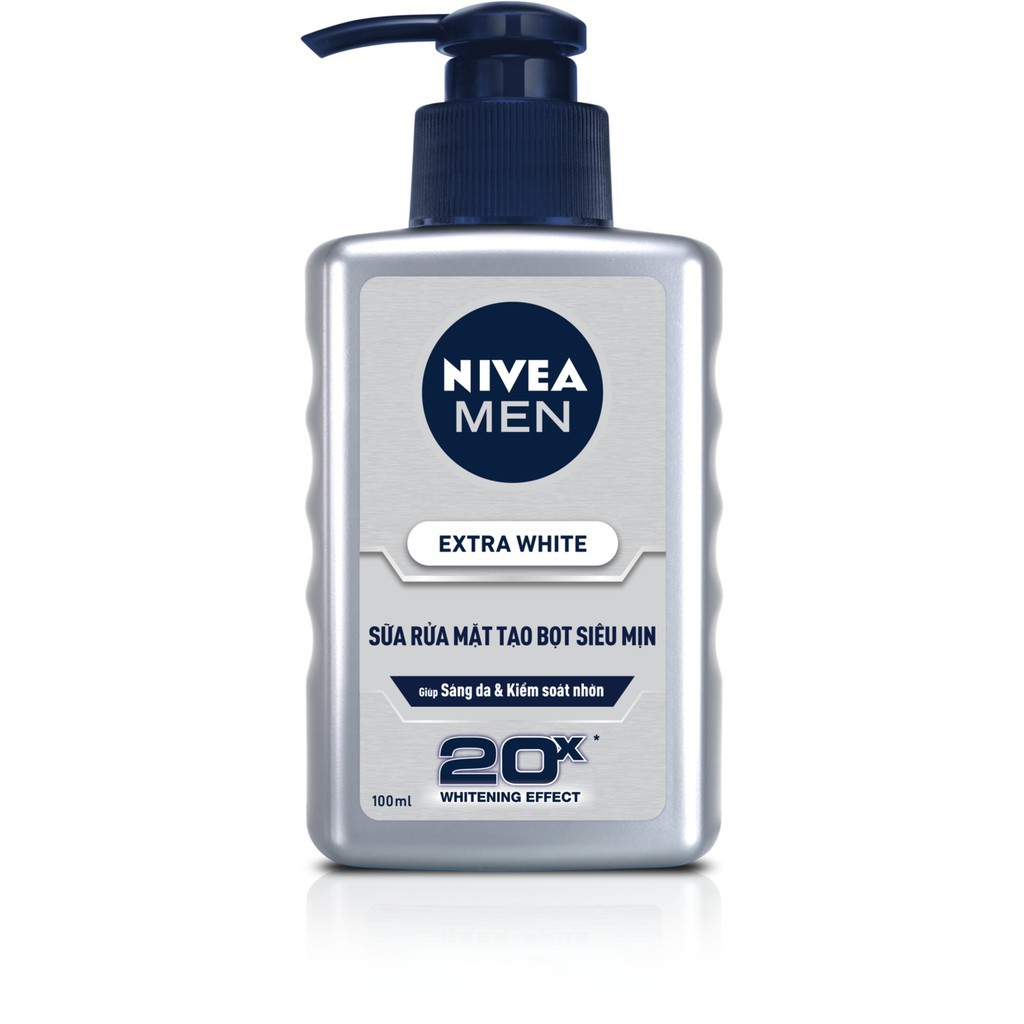 NIVEA -  Sữa rửa mặt Nivea Men giúp sáng da vượt trội 100ml - 83956 Giá Sỉ