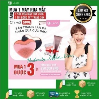 [SALE SỐC] Máy rửa mặt Laco luxury nâng cơ xóa nhăn tặng ngay sữa rửa mặt và bông tẩy trang