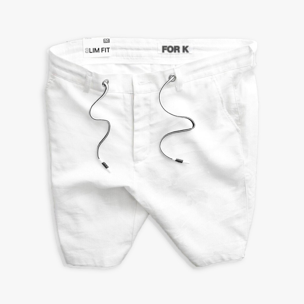 Quần kaki nam ngắn trắng cao cấp co giãn lưng thun hàng đẹp chính hãng Hàn Quốc H4 | BigBuy360 - bigbuy360.vn