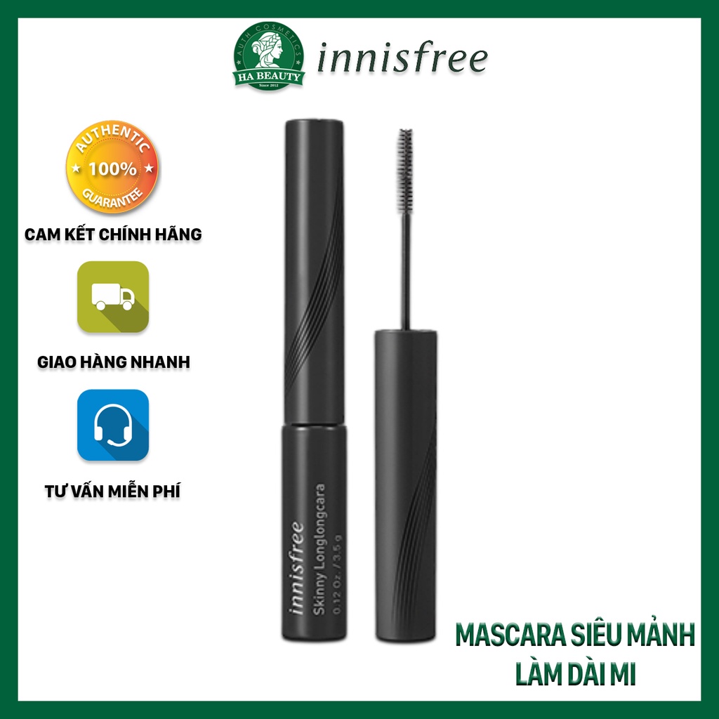 Mascara siêu mảnh làm dài mi innisfree Skinny Longlongcara 3.5 g