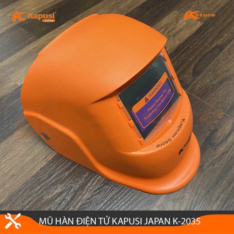MŨ HÀN ĐIỆN TỬ NHẬT KAPUSI K-2035 TỰ ĐỘNG ĐIỀU CHỈNH SÁNG TỐI, KÍNH HÀN CAO CẤP CHỐNG LÓA BẢO VỆ MẮT