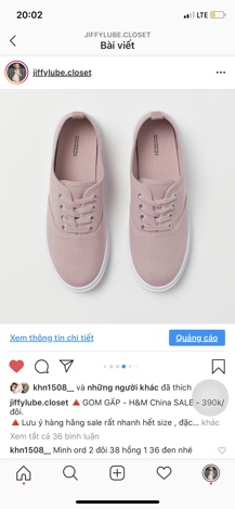 [ORDER] Giầy HM gom sale