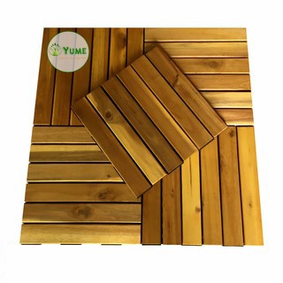 Sàn gỗ tự nhiên ban công (30x30x2.5cm) - sàn gỗ sân vườn - sàn gỗ ngoài trời