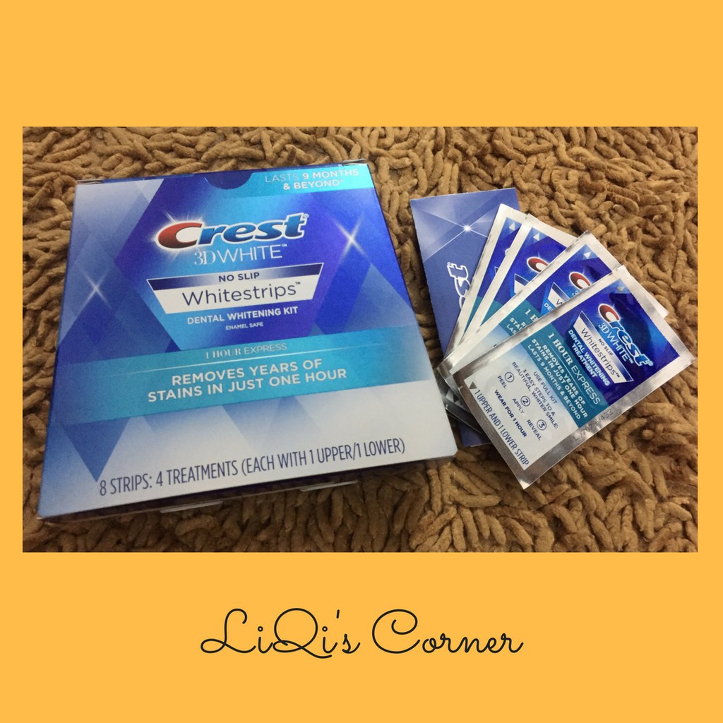 Miếng dán trắng răng cấp tốc Crest - 1 hour