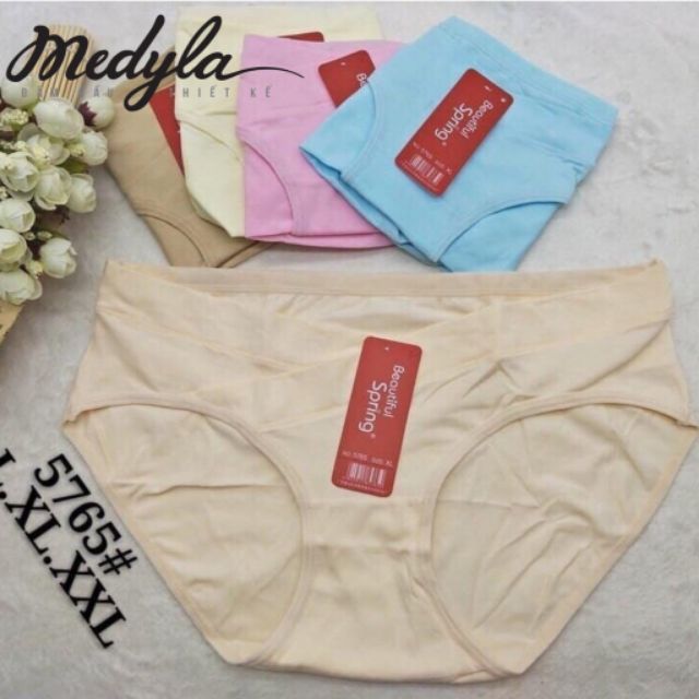 Quần Lót Bầu Cạp Chéo Cotton, Túi Zip Spring 45-80Kg