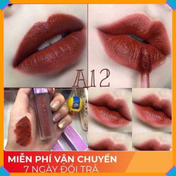 🎁NEW🎁 Son Black Rouge A12 ⚡️𝑯𝒂̀𝒏𝒈 𝑯𝒂𝒏𝒅𝒎𝒂𝒅𝒆⚡️ Màu Đỏ Nâu Trầm | Thế Giới Skin Care