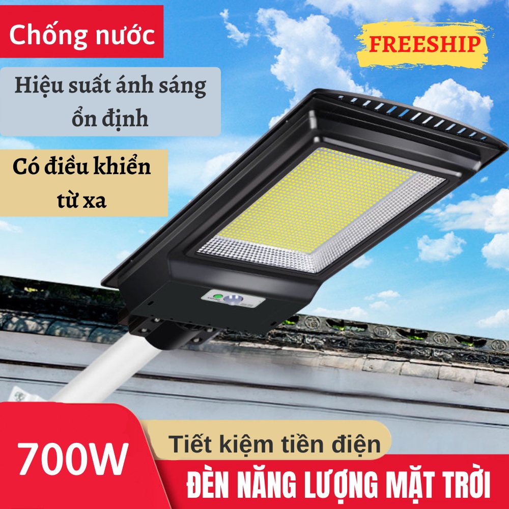 Đèn năng lượng mặt trời siêu sáng công suất lớn, có điều khiển từ xa, đèn sân vườn chống thấm nước Shop Gia Dụng HOÀI AN