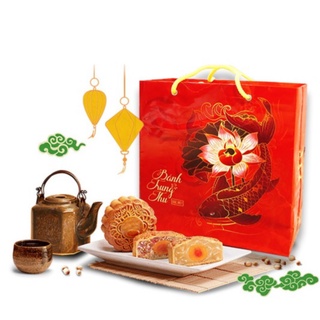 [ BÁNH MỀM NGON ] 01 Cái x 200gr Bánh Trung Thu 1 trứng Thập Cẩm/ Đậu Xanh/ Khoai Môn/Sen. (Date 30 ngày)